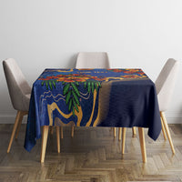 Custom Women’s Cricket Barbados Floral Series Tablecloth Royal Blue Pride of Barbados