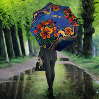 Custom Women’s Cricket Barbados Floral Series Umbrella Royal Blue Pride of Barbados