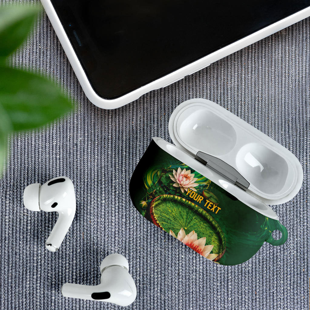 Custom Women’s Cricket Guyana Floral Series AirPods Case Victoria Amazonica Giant Water Lily