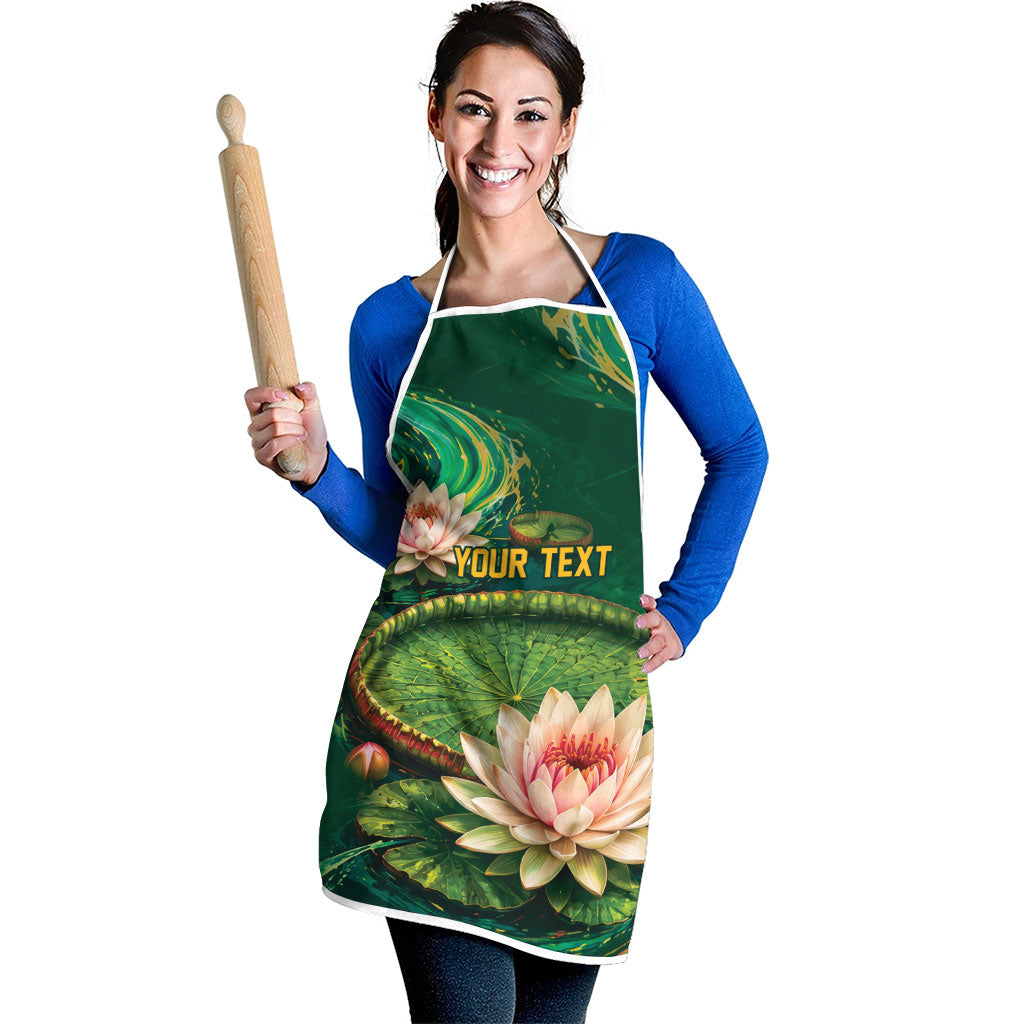 Custom Women’s Cricket Guyana Floral Series Apron Victoria Amazonica Giant Water Lily