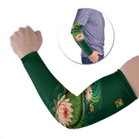 Custom Women’s Cricket Guyana Floral Series Arm Sleeves Victoria Amazonica Giant Water Lily