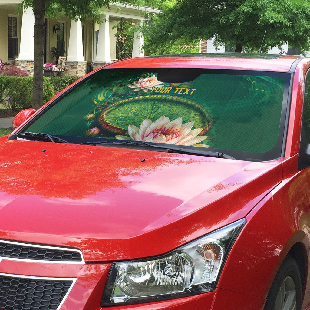 Custom Women’s Cricket Guyana Floral Series Auto Sun Shade Victoria Amazonica Giant Water Lily