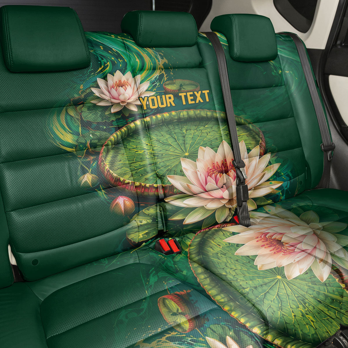 Custom Women’s Cricket Guyana Floral Series Back Car Seat Cover Victoria Amazonica Giant Water Lily