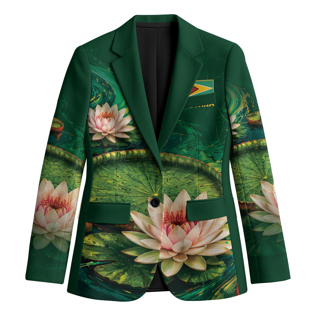 Custom Women’s Cricket Guyana Floral Series Blazer Victoria Amazonica Giant Water Lily