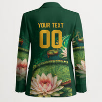 Custom Women’s Cricket Guyana Floral Series Blazer Victoria Amazonica Giant Water Lily