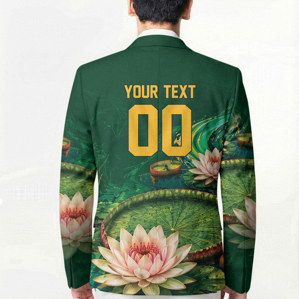 Custom Women’s Cricket Guyana Floral Series Blazer Victoria Amazonica Giant Water Lily