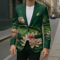 Custom Women’s Cricket Guyana Floral Series Blazer Victoria Amazonica Giant Water Lily