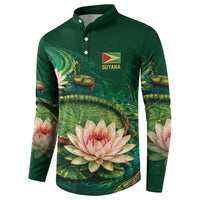 Custom Women’s Cricket Guyana Floral Series Button Sweatshirt Victoria Amazonica Giant Water Lily