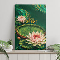 Custom Women’s Cricket Guyana Floral Series Canvas Wall Art Victoria Amazonica Giant Water Lily