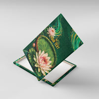 Custom Women’s Cricket Guyana Floral Series Canvas Wall Art Victoria Amazonica Giant Water Lily