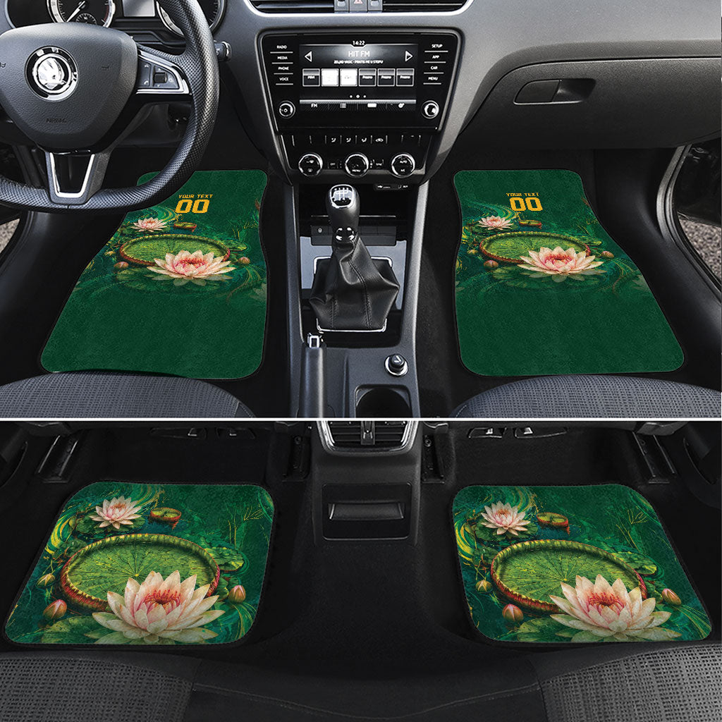 Custom Women’s Cricket Guyana Floral Series Car Mats Victoria Amazonica Giant Water Lily