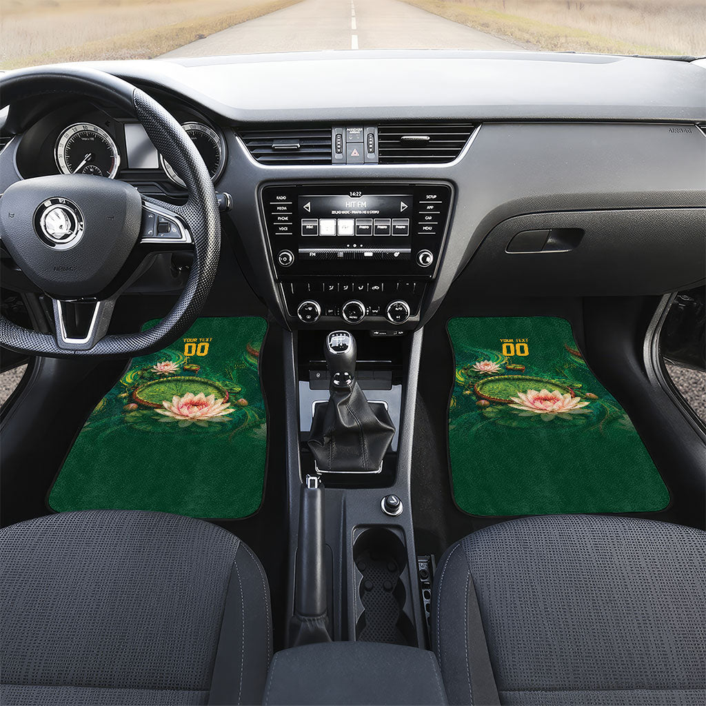 Custom Women’s Cricket Guyana Floral Series Car Mats Victoria Amazonica Giant Water Lily