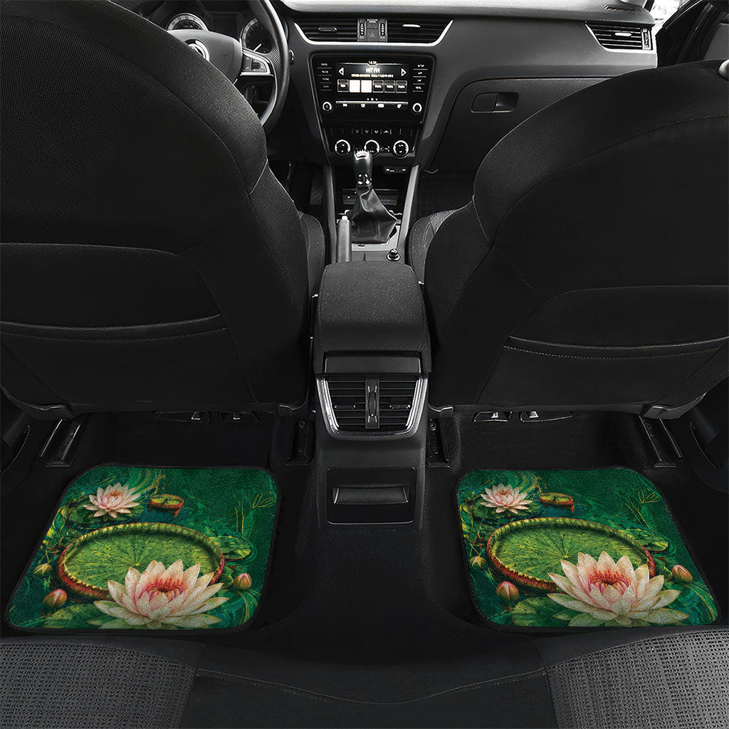 Custom Women’s Cricket Guyana Floral Series Car Mats Victoria Amazonica Giant Water Lily