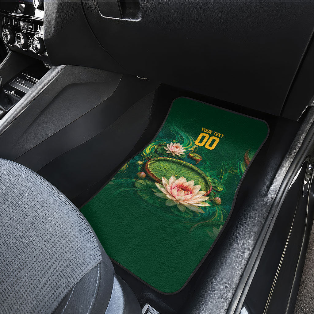 Custom Women’s Cricket Guyana Floral Series Car Mats Victoria Amazonica Giant Water Lily