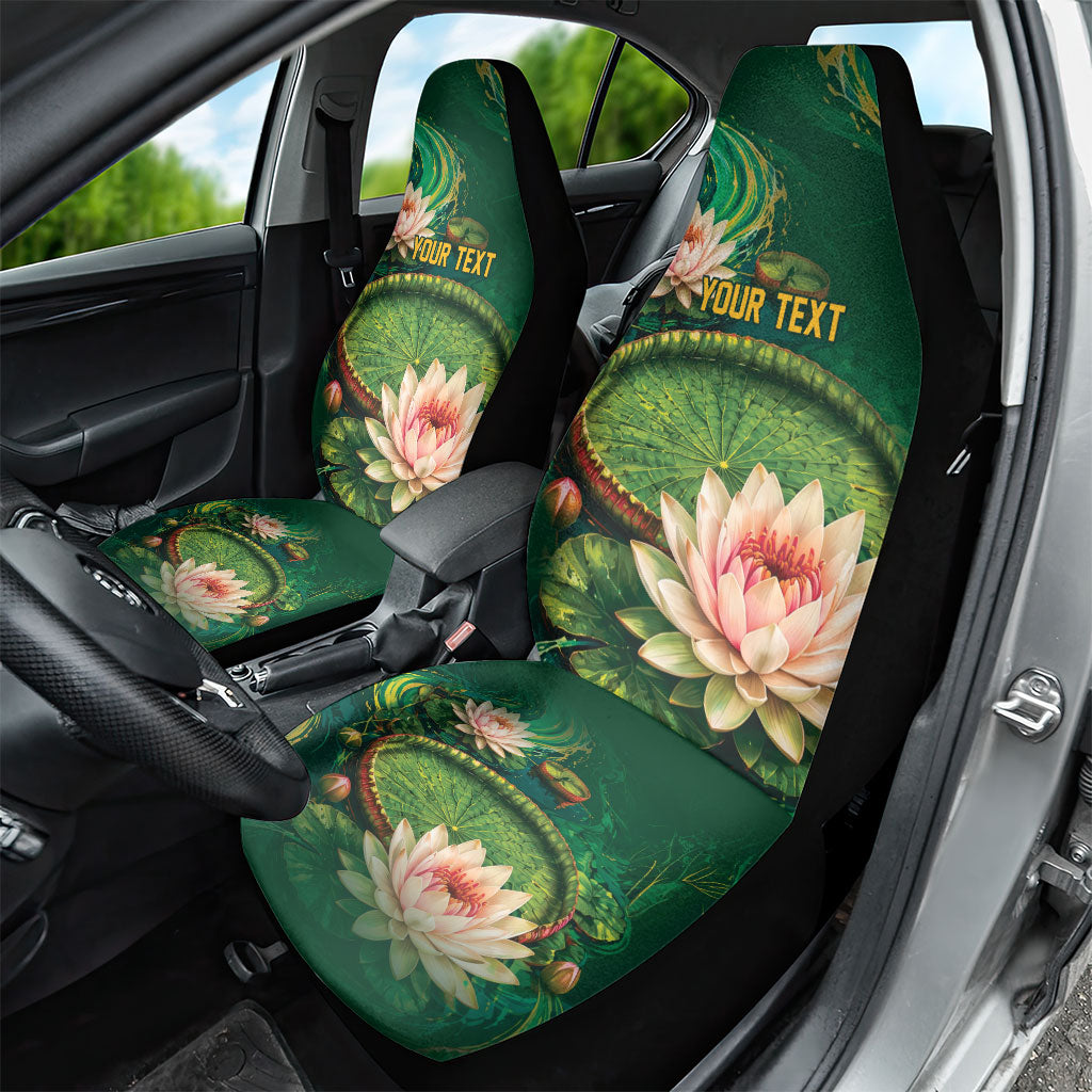 Custom Women’s Cricket Guyana Floral Series Car Seat Cover Victoria Amazonica Giant Water Lily