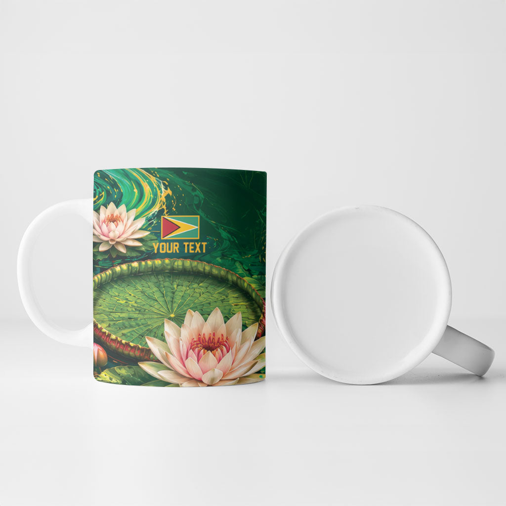 Custom Women’s Cricket Guyana Floral Series Ceramic Mug Victoria Amazonica Giant Water Lily