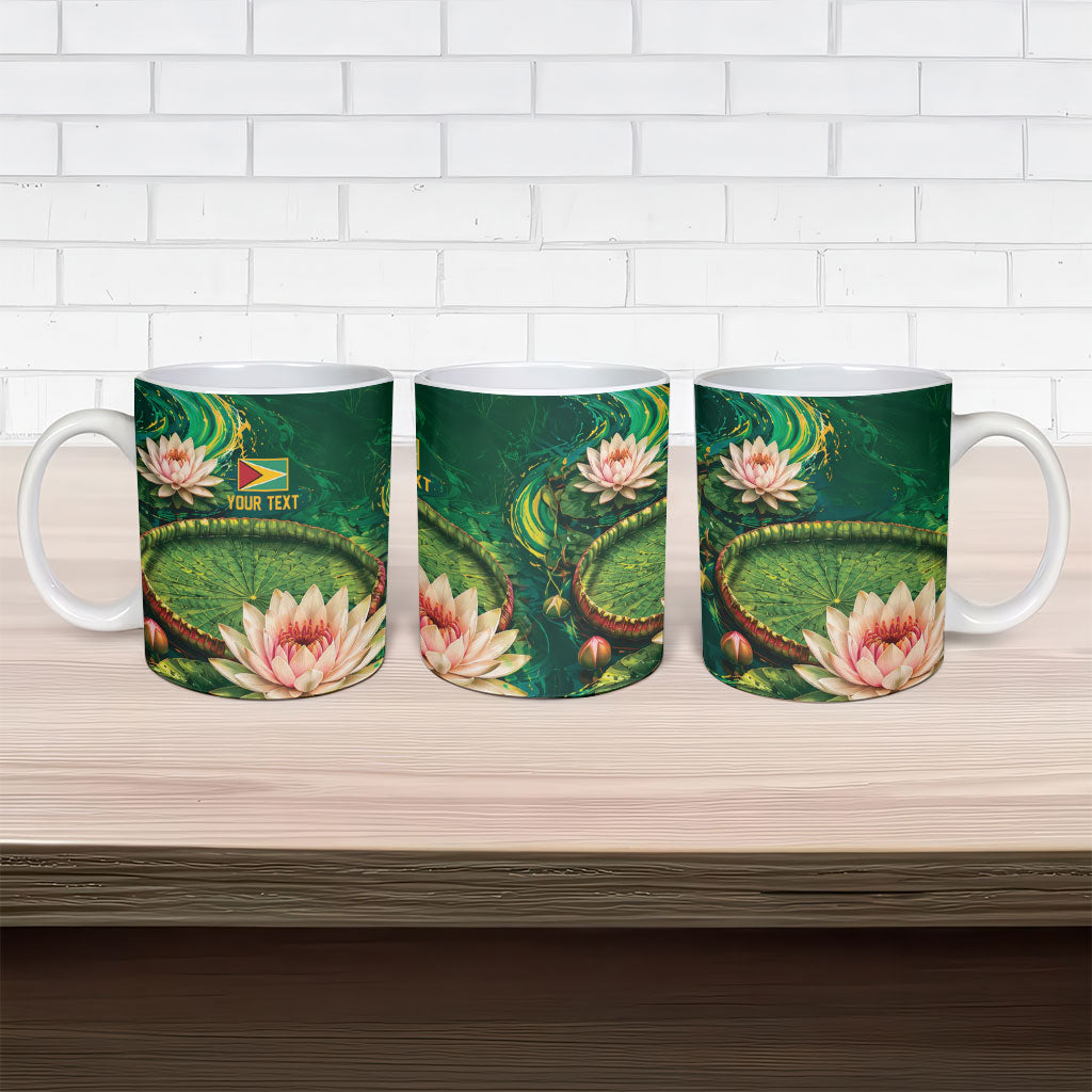Custom Women’s Cricket Guyana Floral Series Ceramic Mug Victoria Amazonica Giant Water Lily