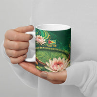 Custom Women’s Cricket Guyana Floral Series Ceramic Mug Victoria Amazonica Giant Water Lily