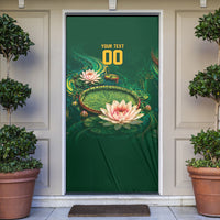 Custom Women’s Cricket Guyana Floral Series Door Cover Victoria Amazonica Giant Water Lily
