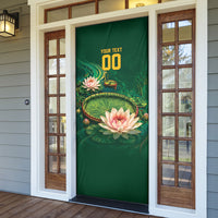 Custom Women’s Cricket Guyana Floral Series Door Cover Victoria Amazonica Giant Water Lily