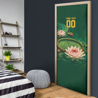 Custom Women’s Cricket Guyana Floral Series Door Cover Victoria Amazonica Giant Water Lily