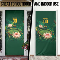 Custom Women’s Cricket Guyana Floral Series Door Cover Victoria Amazonica Giant Water Lily