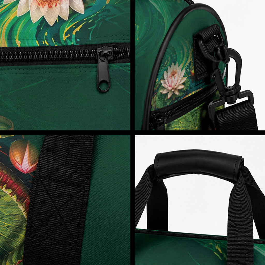 Custom Women’s Cricket Guyana Floral Series Duffle Bag Victoria Amazonica Giant Water Lily