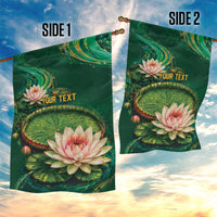 Custom Women’s Cricket Guyana Floral Series Garden Flag Victoria Amazonica Giant Water Lily