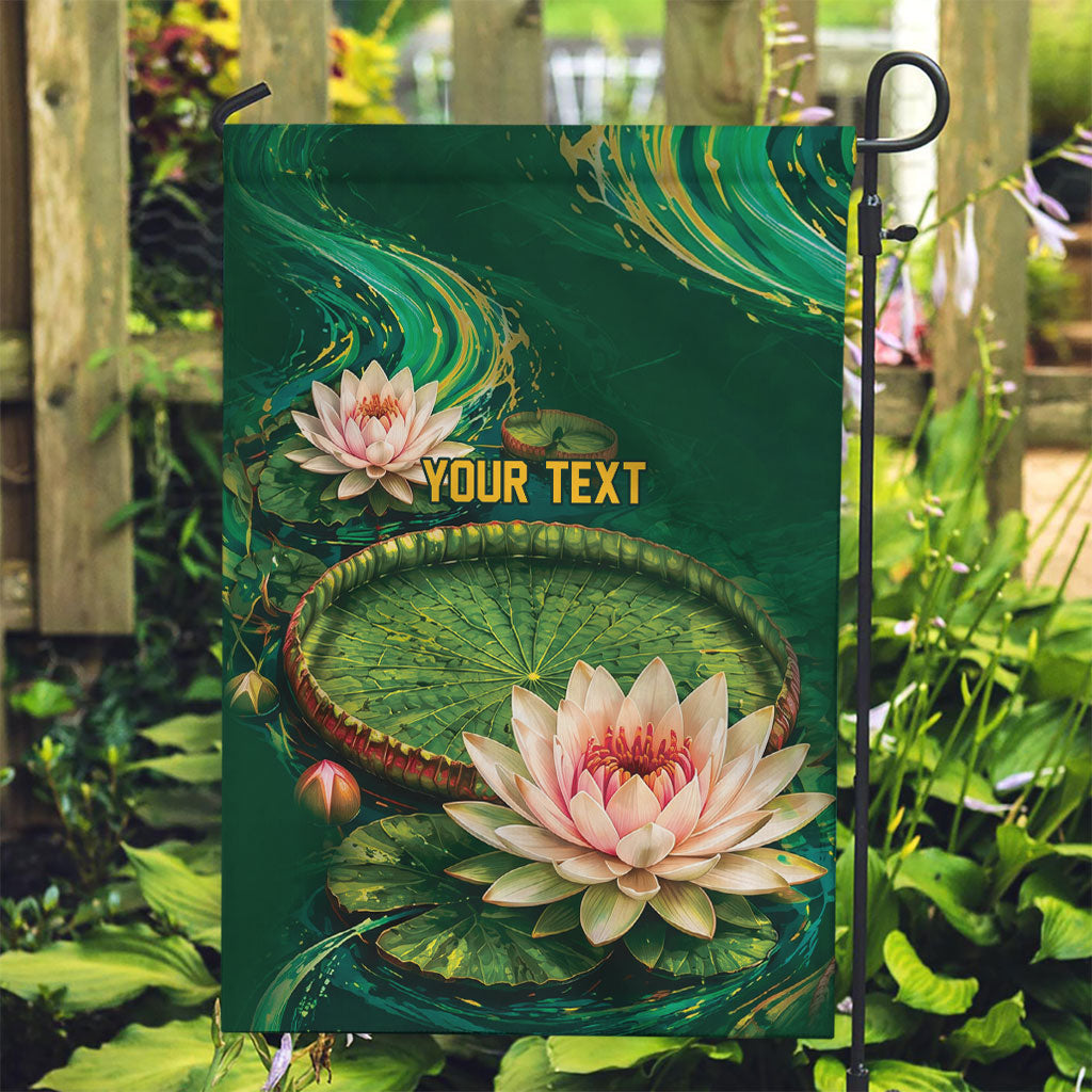 Custom Women’s Cricket Guyana Floral Series Garden Flag Victoria Amazonica Giant Water Lily