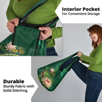 Custom Women’s Cricket Guyana Floral Series Grocery Bag Victoria Amazonica Giant Water Lily
