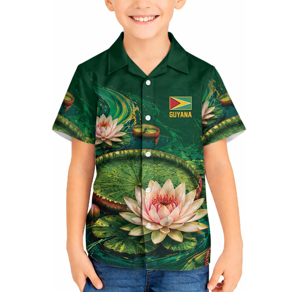 Custom Women’s Cricket Guyana Floral Series Hawaiian Shirt Victoria Amazonica Giant Water Lily