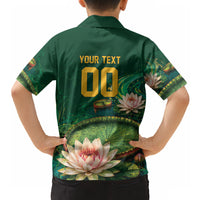 Custom Women’s Cricket Guyana Floral Series Hawaiian Shirt Victoria Amazonica Giant Water Lily