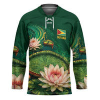 Custom Women’s Cricket Guyana Floral Series Hockey Jersey Victoria Amazonica Giant Water Lily