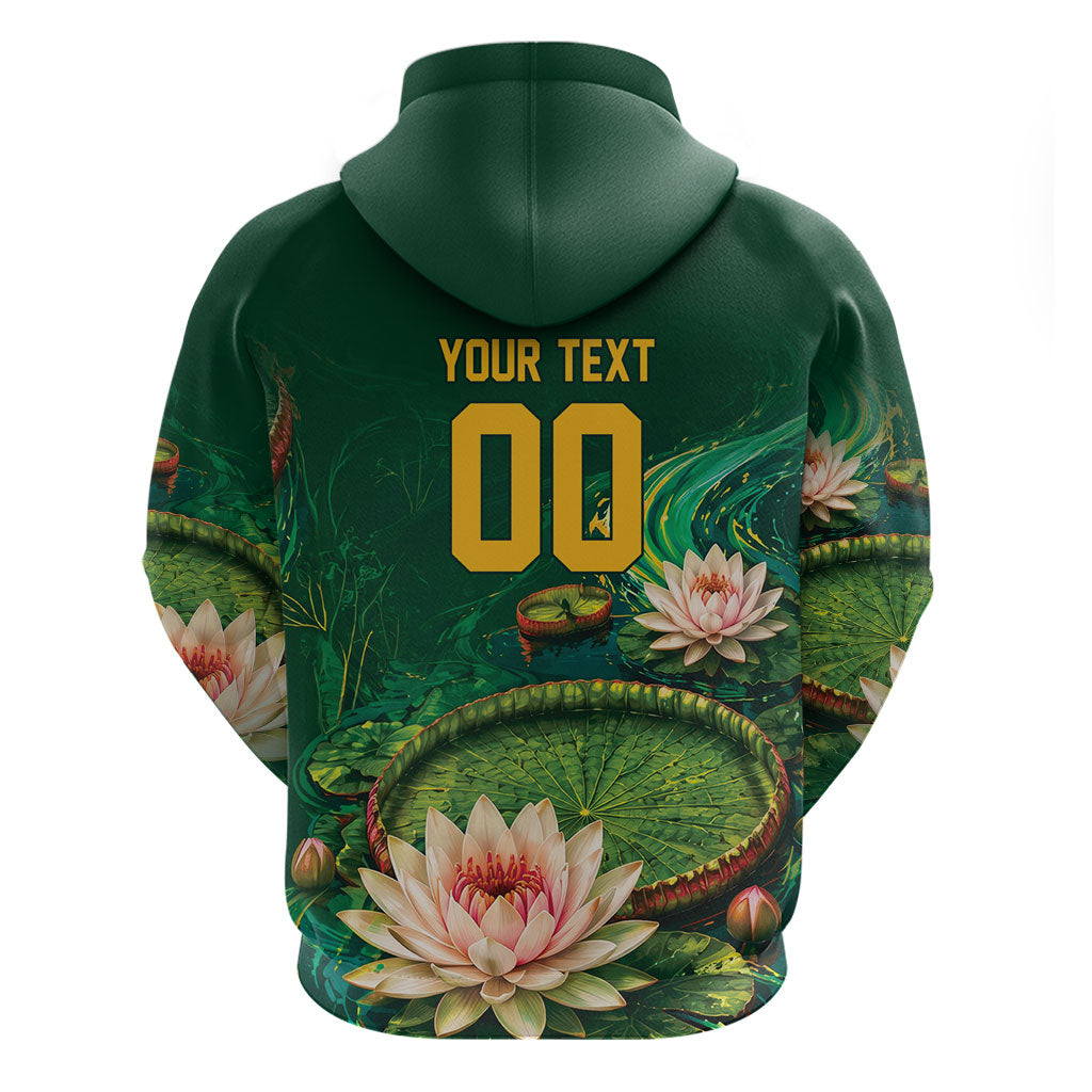 Custom Women’s Cricket Guyana Floral Series Hoodie Victoria Amazonica Giant Water Lily
