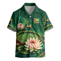 Custom Women’s Cricket Guyana Floral Series Kid Hawaiian Shirt Victoria Amazonica Giant Water Lily