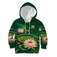 Custom Women’s Cricket Guyana Floral Series Kid Hoodie Victoria Amazonica Giant Water Lily