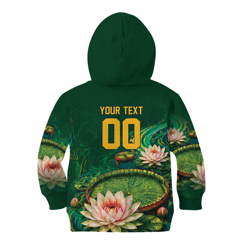 Custom Women’s Cricket Guyana Floral Series Kid Hoodie Victoria Amazonica Giant Water Lily