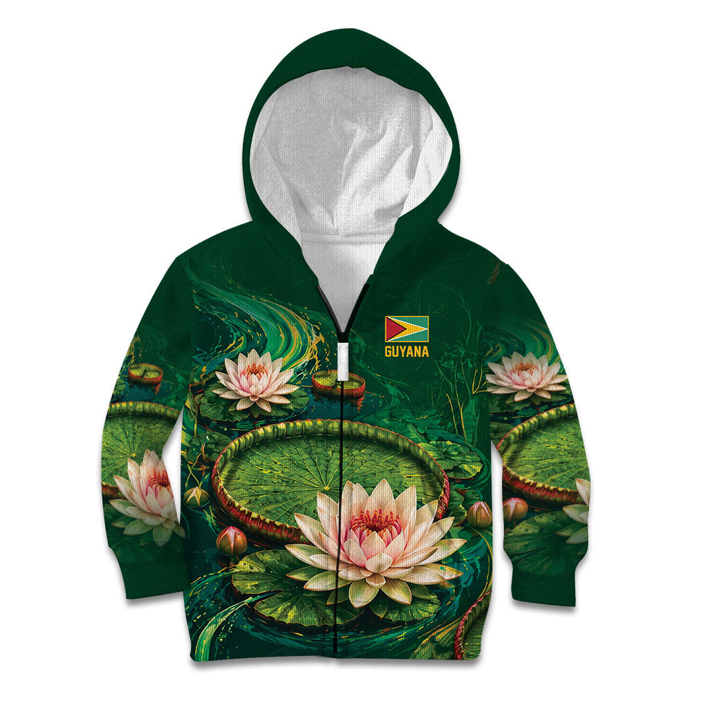 Custom Women’s Cricket Guyana Floral Series Kid Hoodie Victoria Amazonica Giant Water Lily