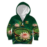 Custom Women’s Cricket Guyana Floral Series Kid Hoodie Victoria Amazonica Giant Water Lily