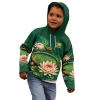 Custom Women’s Cricket Guyana Floral Series Kid Hoodie Victoria Amazonica Giant Water Lily
