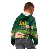 Custom Women’s Cricket Guyana Floral Series Kid Hoodie Victoria Amazonica Giant Water Lily