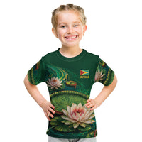 Custom Women’s Cricket Guyana Floral Series Kid T Shirt Victoria Amazonica Giant Water Lily