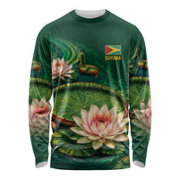 Custom Women’s Cricket Guyana Floral Series Long Sleeve Shirt Victoria Amazonica Giant Water Lily