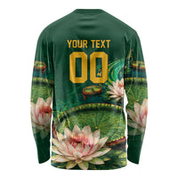 Custom Women’s Cricket Guyana Floral Series Long Sleeve Shirt Victoria Amazonica Giant Water Lily