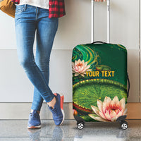 Custom Women’s Cricket Guyana Floral Series Luggage Cover Victoria Amazonica Giant Water Lily
