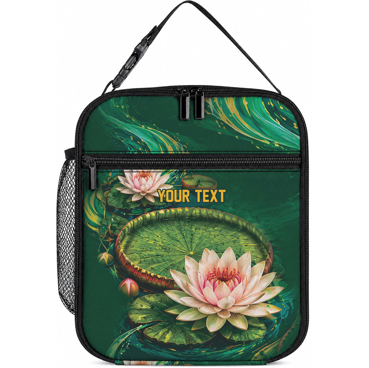 Custom Women’s Cricket Guyana Floral Series Lunch Bag Victoria Amazonica Giant Water Lily