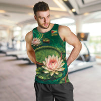 Custom Women’s Cricket Guyana Floral Series Men Tank Top Victoria Amazonica Giant Water Lily