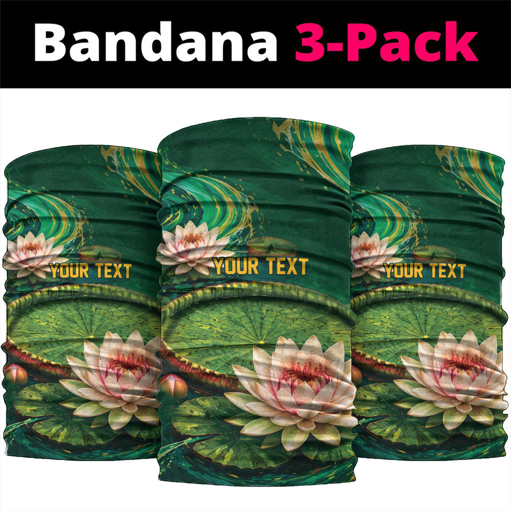 Custom Women’s Cricket Guyana Floral Series Neck Gaiter Victoria Amazonica Giant Water Lily