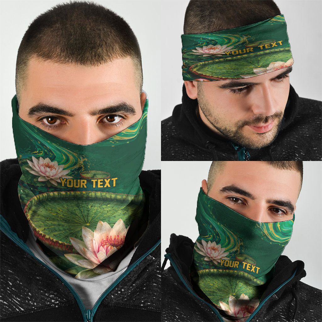 Custom Women’s Cricket Guyana Floral Series Neck Gaiter Victoria Amazonica Giant Water Lily
