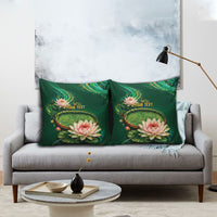 Custom Women’s Cricket Guyana Floral Series Pillow Cover Victoria Amazonica Giant Water Lily